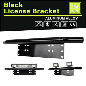 Aluminum Bumper License Plate Mounting Bracket Fog Light for Most Vehicles