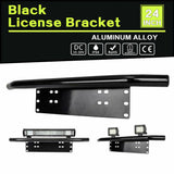Aluminum Bumper License Plate Mounting Bracket Fog Light for Most Vehicles