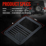 Pair US Flag Tail Light Covers Guards Protectors for 2007-2017 Wrangler JK