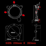 2Pcs Stainless Steel Adjust Mounting Brackets for 18-19 JK WranglerJLHeadlights