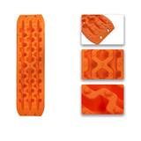 2pcs Recovery Traction Board Off Road Sand Track Truck Tire Snow Escaper Orange