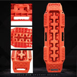 2pcsRecovery Traction Mats ForOff-Road Mud, Sand, Snow Vehicle Extraction Orange sand track