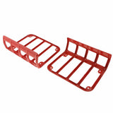 Pair Rear Tail Lights Covers set For 2007-2017  Wrangler JK Light Guard Red