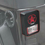 Pair Star Tail Light Covers Guards Protectors for 2007-2017  Wrangler JK